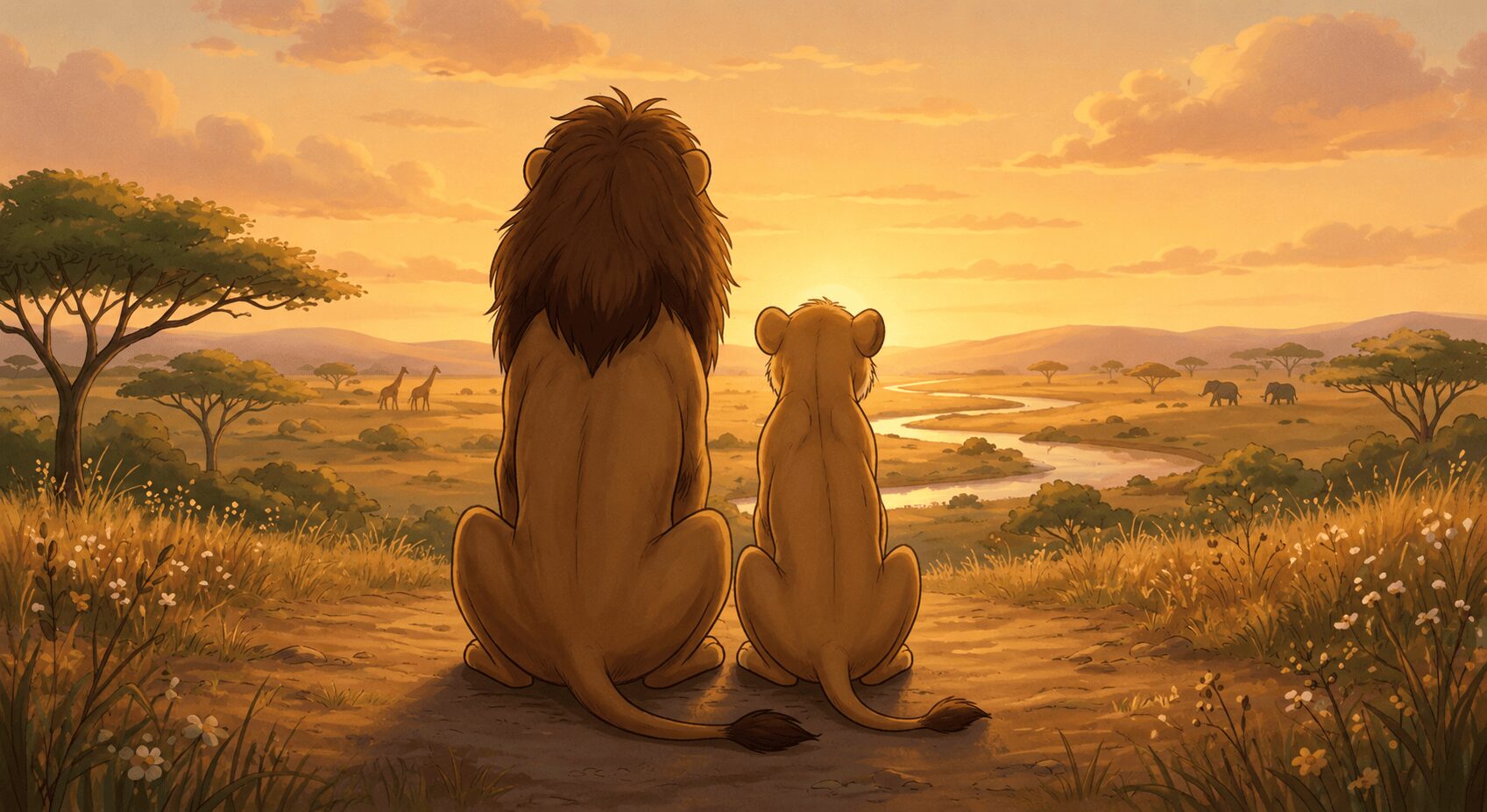 Lví král - Simba a Mufasa