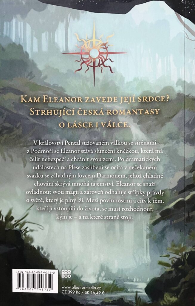 Píseň umírajícího slunce - zadní obálka