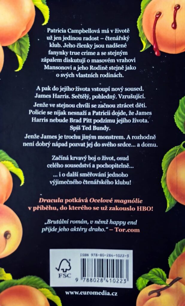 Průvodce jižanského čtenářského klubu zabíjením upírů - zadní strana