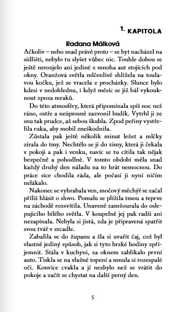 Roztříštění - ukázka 1