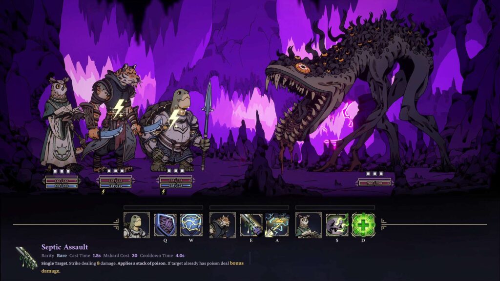 Skills and Raids - fialová bitva