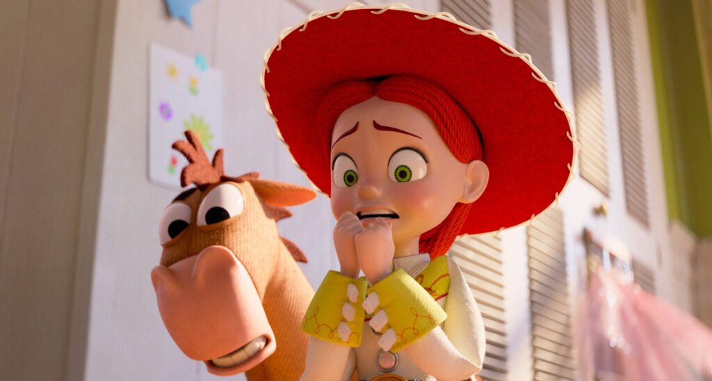 Toy Story 5 Příběh hraček - k smrti vyděšená Jessie a Bulík