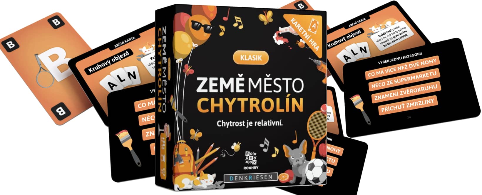 Země město chytrolín - karetní hra - náhled